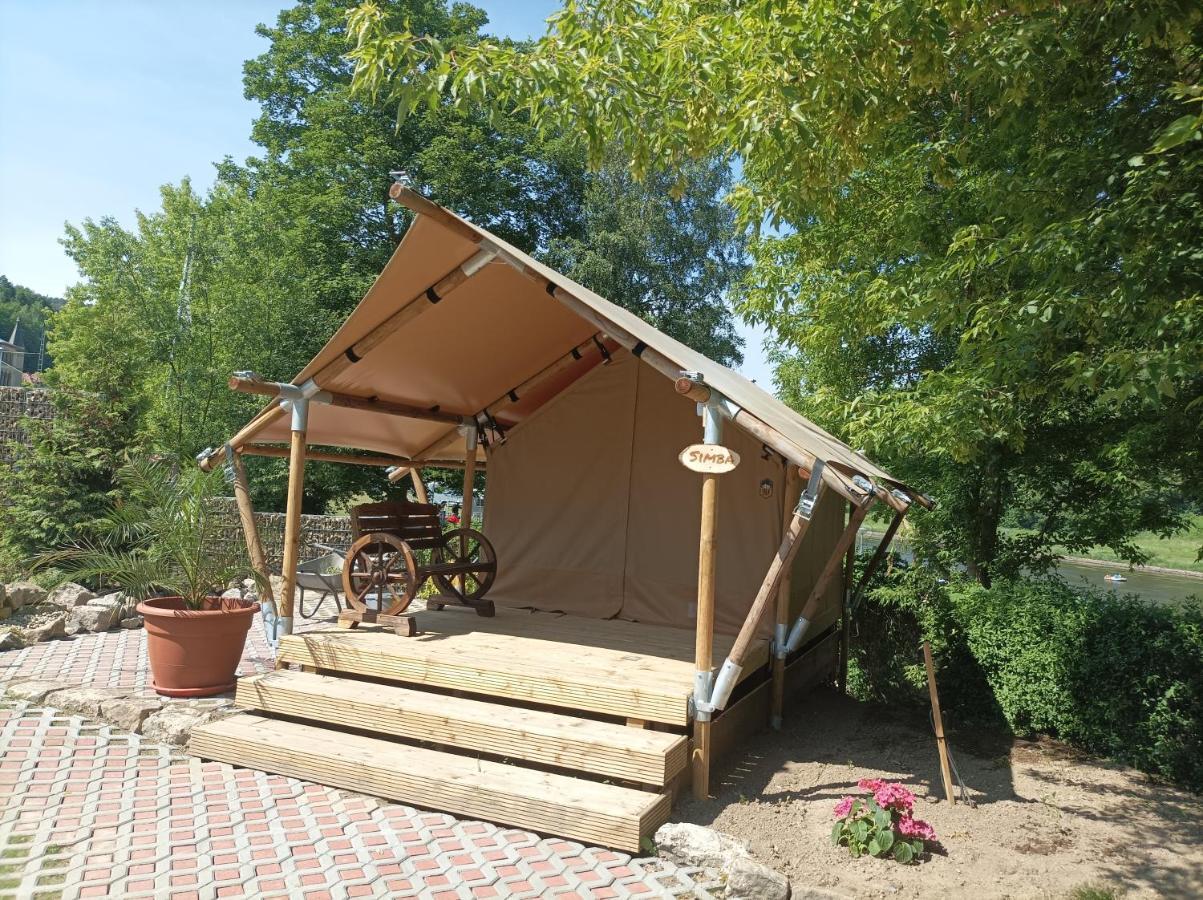 Campingplatz Am Treidlerweg Königstein an der Elbe Zewnętrze zdjęcie