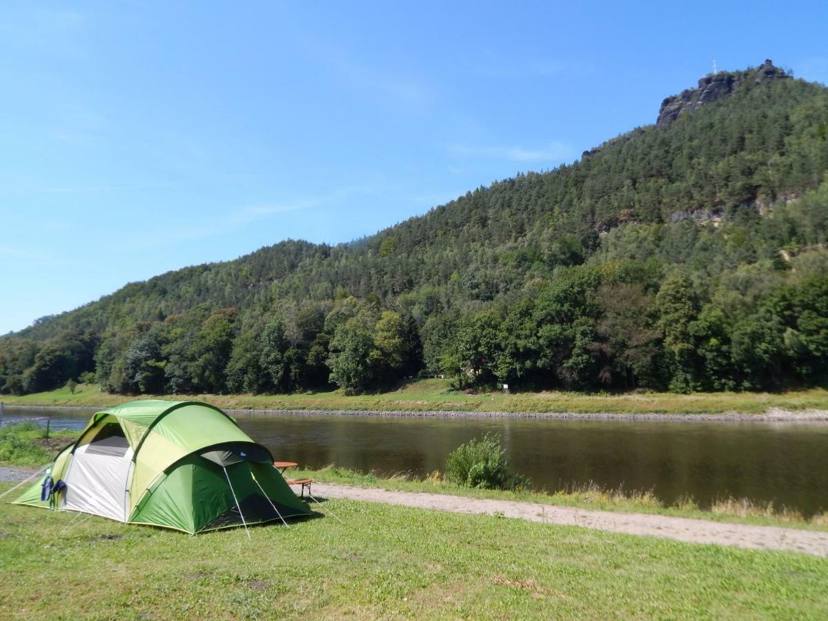 Campingplatz Am Treidlerweg Königstein an der Elbe Zewnętrze zdjęcie